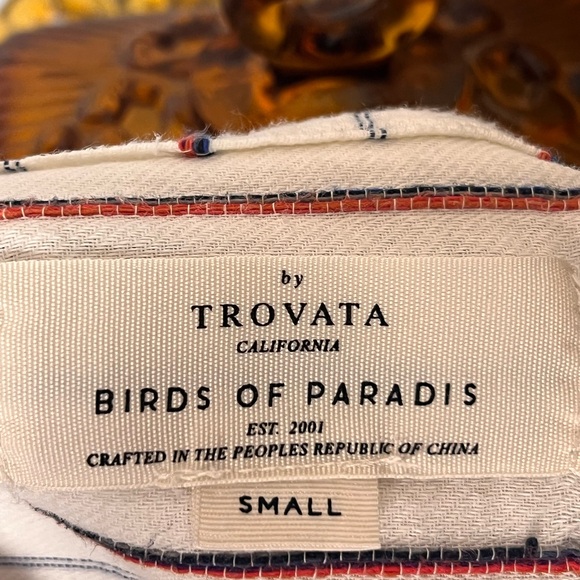 Trovata Birds of Paradise Long Sleeve 100% Cotton Shirt - Picture 9 of 14